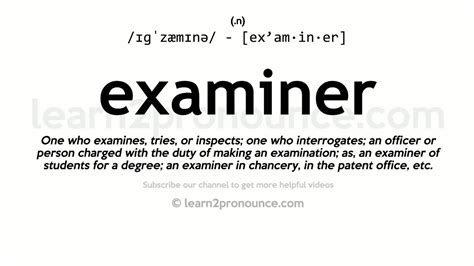 examiner examinee|EXAMINEE definition and meaning .